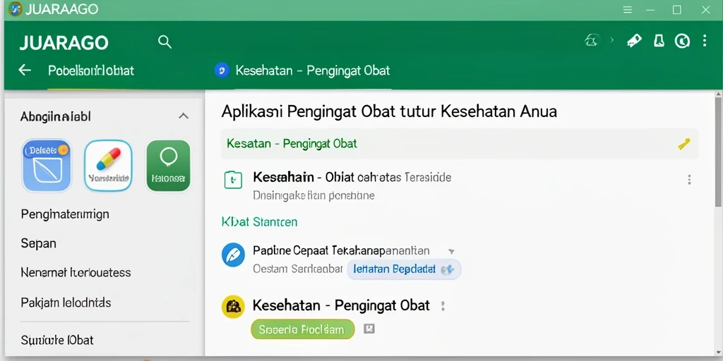 Tampilan antarmuka JUARAGO yang intuitif dan mudah digunakan.