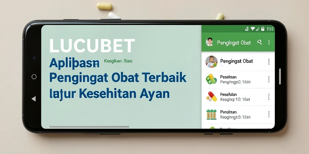 Screenshot utama LUCUBET menampilkan antarmuka pengingat obat yang sederhana dan efektif.