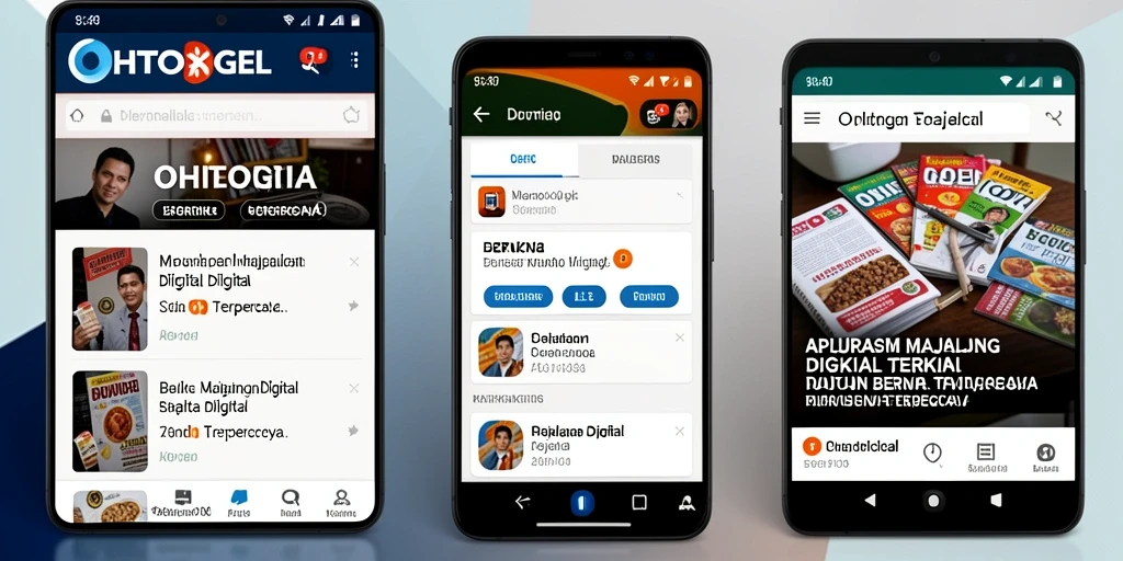 Antarmuka OHTOGEL yang menarik dan interaktif untuk berita digital.