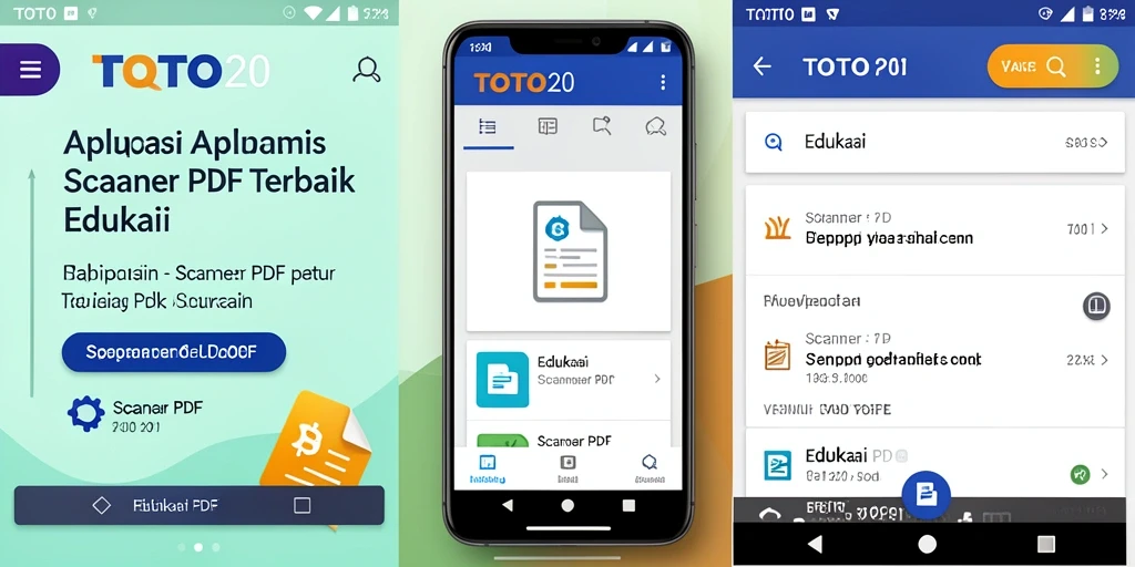 Antarmuka TOTO20 yang sederhana dan fungsional untuk pemindaian PDF.