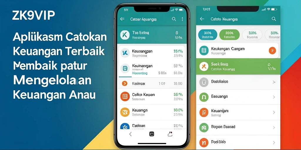 Antarmuka ZK9VIP yang sederhana dan fungsional untuk Catatan Keuangan.